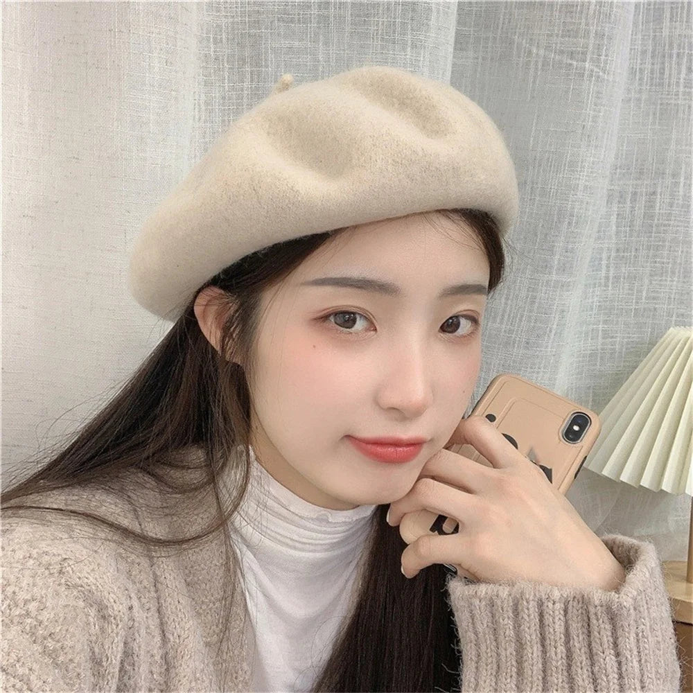 HOT Multi-color Wool Thick Berets Winter
