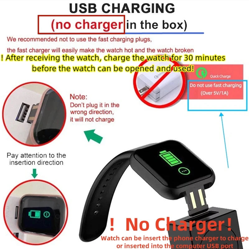 Silicone Smart Watch 2025