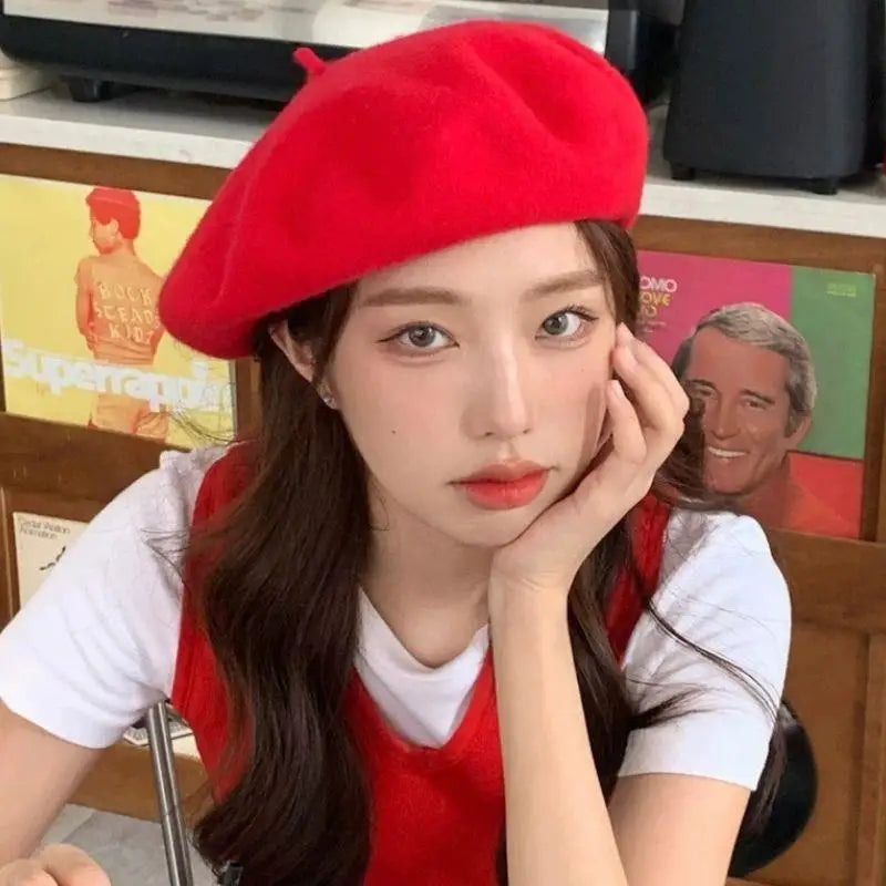 HOT Multi-color Wool Thick Berets Winter