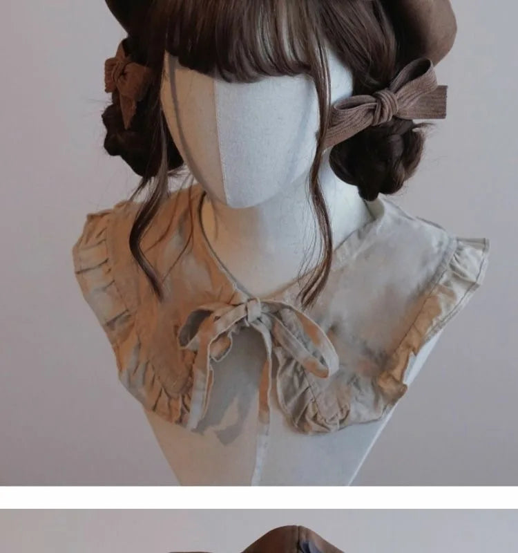 Kawaii Cloud Button Inlay Beret Spring