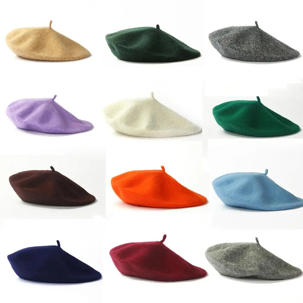 HOT Multi-color Wool Thick Berets Winter