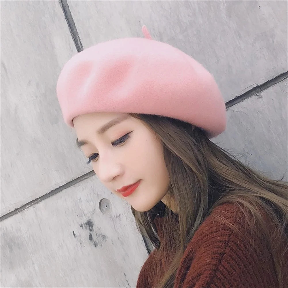 HOT Multi-color Wool Thick Berets Winter