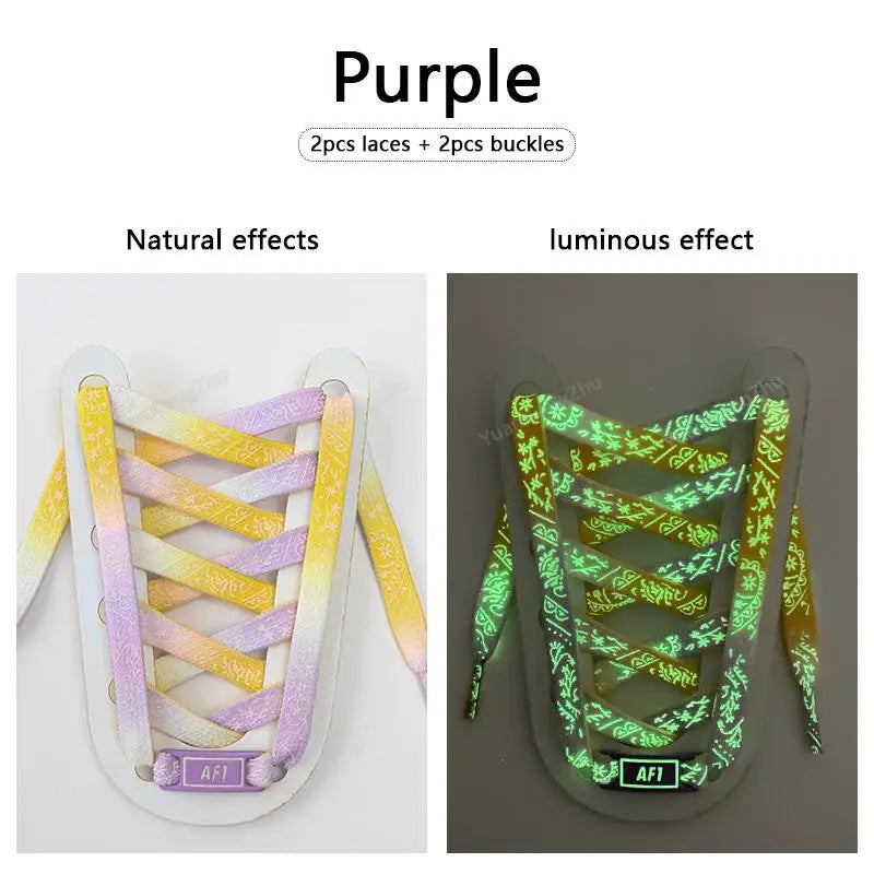 Night Glow Shoelaces 4Pcs Luminous
