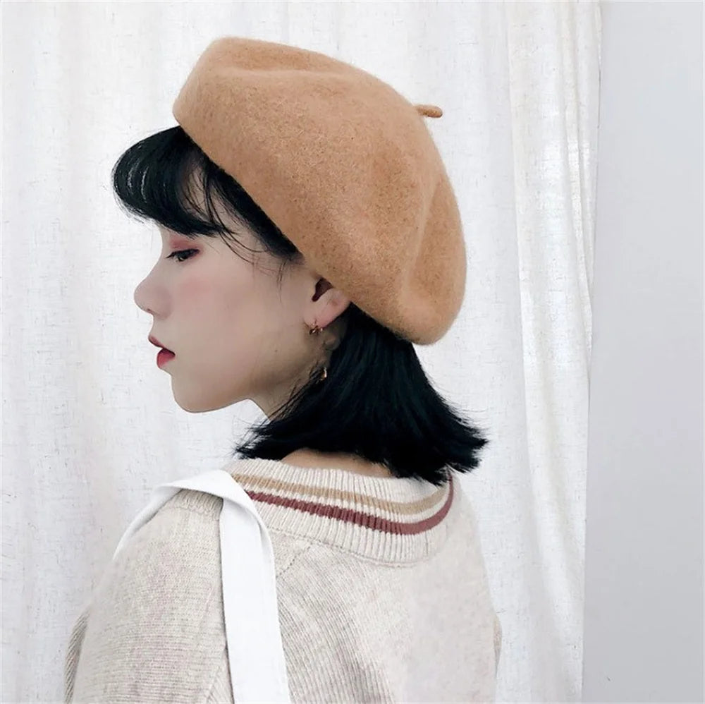 HOT Multi-color Wool Thick Berets Winter